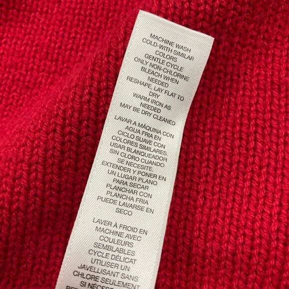 CHICO’S Long Red Knit Sweater,Size 1, US Size 8, M - Picture 8 of 8